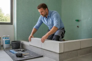 surélever un receveur de douche
