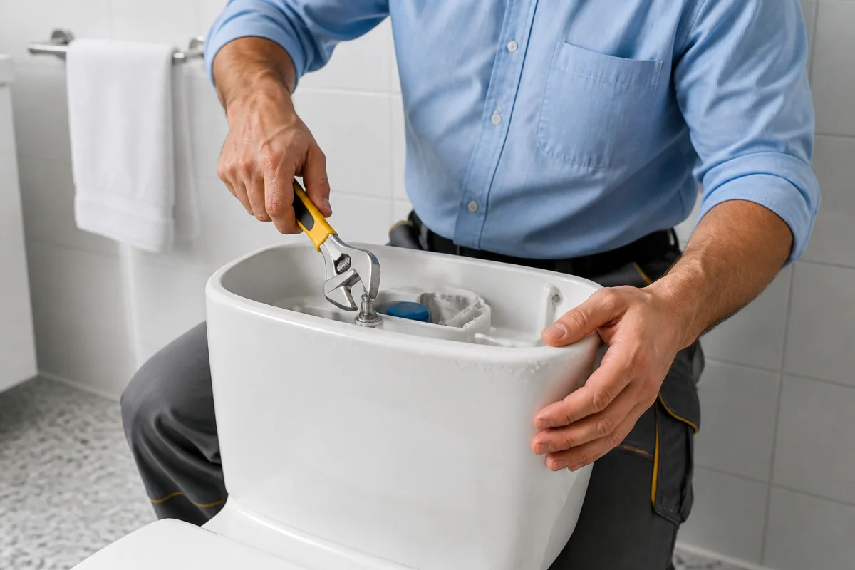 démontage wc