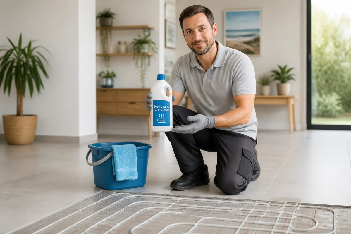nettoyage plancher chauffant